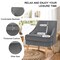 Soft and Comfortable Velvet Upholstered Accent Chair with Ergonomic Curved Backrest and Wooden Legs